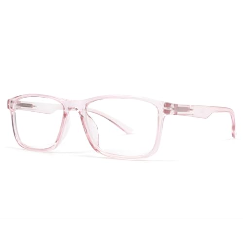 Image of UV Protection Glasses Blue Cut Blocking Harmful Rays Glasses for Men & Women Zero Power Computer Specs Eye Protection Lightweight Frame with Case & Cleaning Cloth