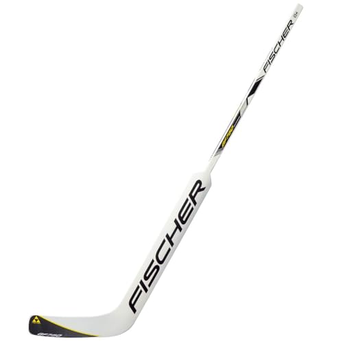 Fischer GF750 Adult Hockey Goalie Stick - Senior | Foam Injected, Carbon Blade, White Finish (24