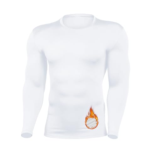 HYCOPROT Maglia Termiche da Uomo Traspiranti Pile Elastiche Intimo Termico