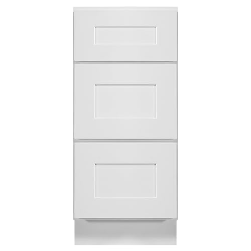 Image of Design House Brookings Kitchen Drawer Cabinet, 15 inch, White