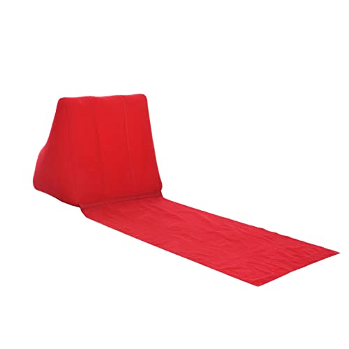 SOONHUA Cuscino gonfiabile per la schiena, portatile, a forma di cuneo, sdraio, cuscino, spiaggia, pieghevole, impermeabile, floccato, schienale, sedia per campeggio all'aperto
