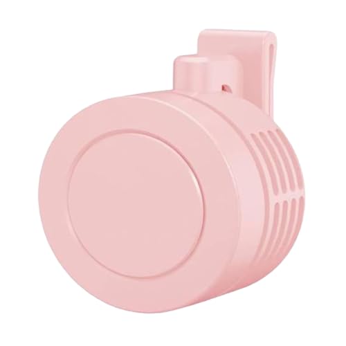 ミニ小型サイクロンウエストファン、ポータブルサイレントミニリーフレスクリップファン、USBまたはバッテリー駆動、3つの風速、ハンズフリーネックファン、アウトドア、ハイキング、キャンプ、旅行に適しています-ピンク