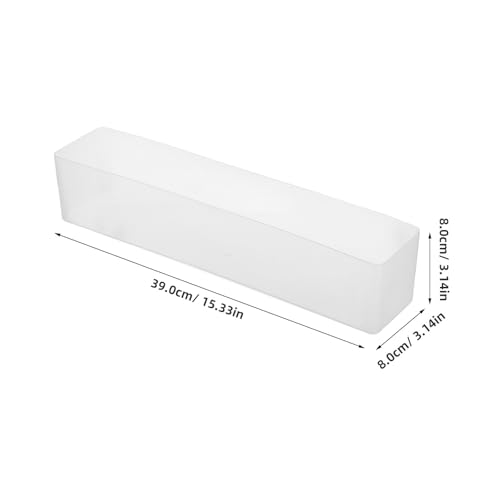 Caja de plástico transparente rectangular PRETYZOOM para exposición de tienda y estantes 3