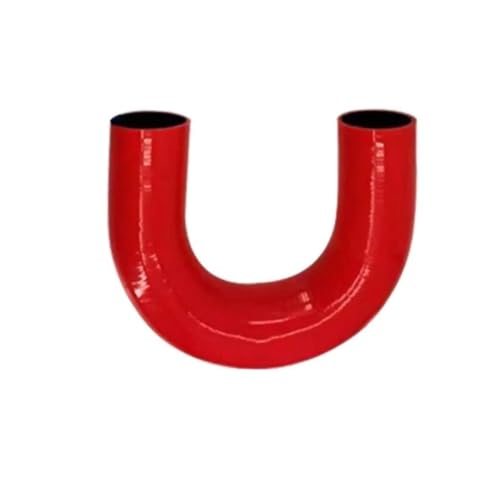 Tuyau d'admission silicone 180° rouge de 70mm idéal pour les passionnés de tuning auto