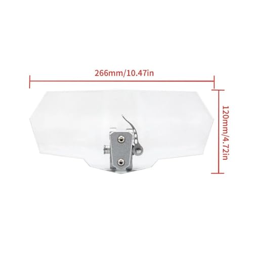 Extension de pare-brise de moto pour de longs trajets sans fatigue
