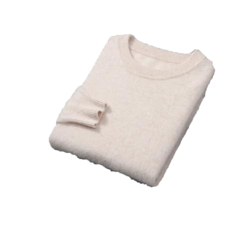 Men's Round Neck Sweater Men Loose Knitted Sweater Warm Long Sleeve Slim Fit Pullover Jumper - Main Image