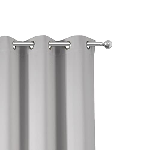 Image of LEMOMO Light Grey Thermal Blackout Curtains /42 x 72 Inch /Set of 2 Panels Room Darkening Curtains for Bedroom