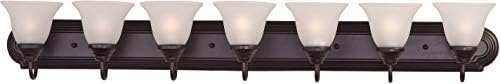 Maxim Essentials-7 Light Early American Bath Vanity in Early American style-48 Inches Wide by 7 inches high-Oil Rubbed Bronze