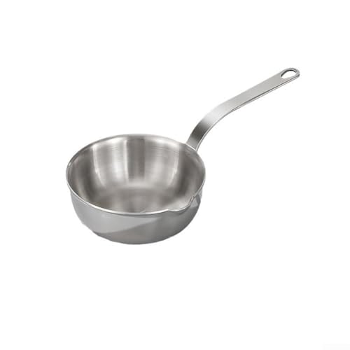 Sartén para huevos, mini calentador de mantequilla de tortilla de acero inoxidable 304, olla pequeña 316 sin revestimiento para freír boquilla