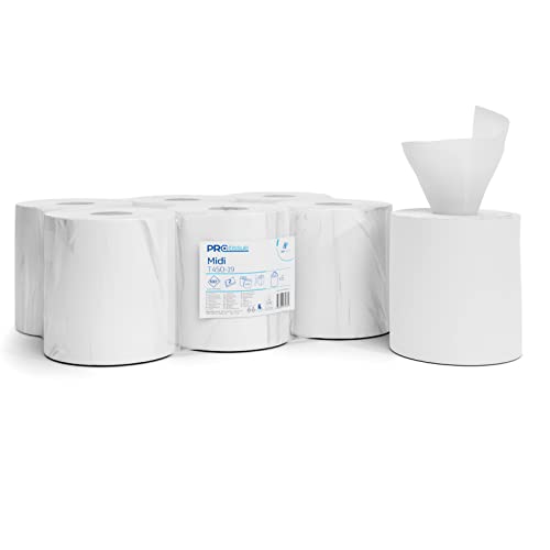 Bobine papier essuie-mains à dévidage central maxi T450-19 2 plis 6 rouleaux - 100% cellulose de source durable