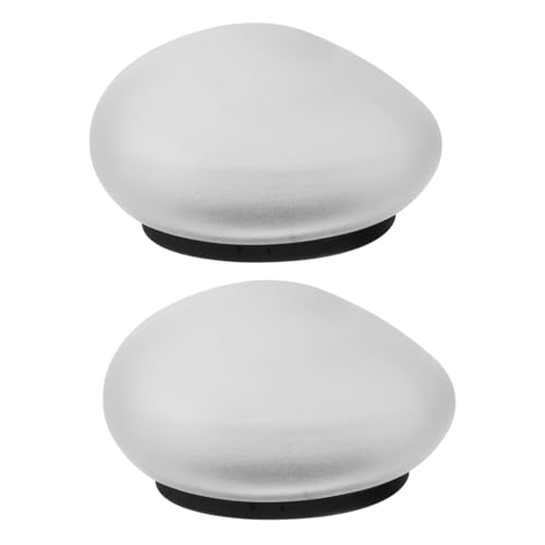 HOMSFOU 2stücke Solar Gartenleuchte Steinoptik Wasserdichte...