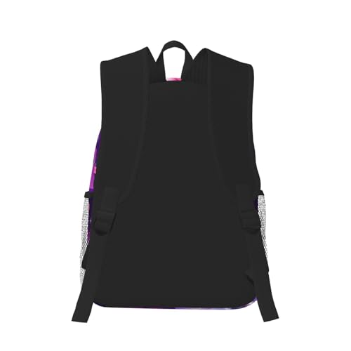 Sac à dos noir imprimé papillon décontracté One Size pour tous âges - 3