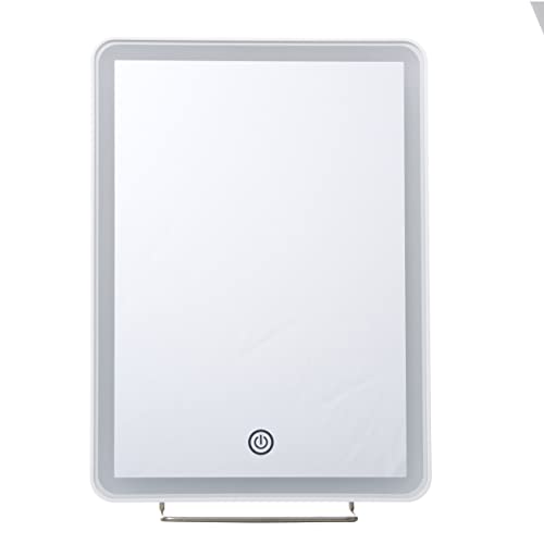 Danielle Tablet Mirror LED Light Up with Table Top Hanger, White