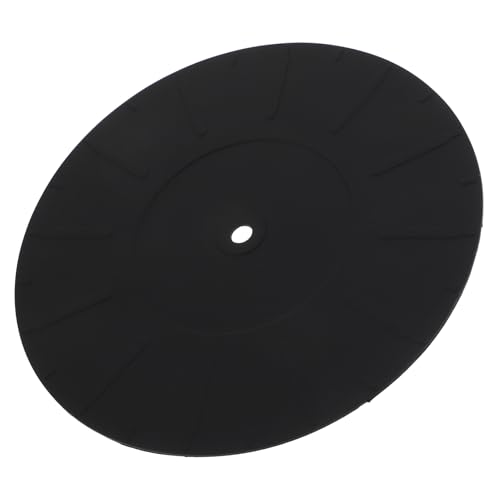 VILLCASE Silicone Turntable Mat Static Vinyl Record Player Protective Pad Cushioned Slipmat for Reduced Vibration Enhanced Record Adhesion Essential Vinyl Player Accessory