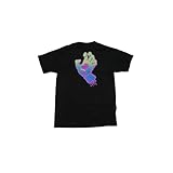 NHS サンタクルズ NEON SCREAMING HAND ネオン スクリーミングハンド Tシャツ BLACK 黒 ブラック (JP, アルファベット, L, ブラック)