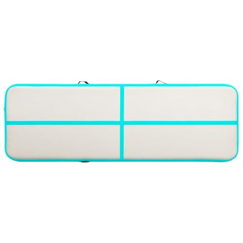 vidaXL Gymnastikmatte Aufblasbar mit Pumpe 300x100x20cm Türkis - 5