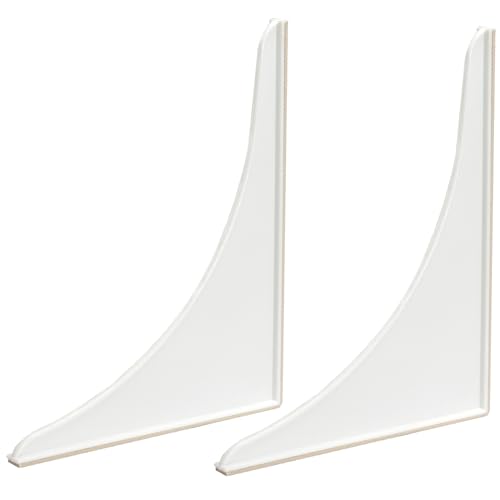EZ-FLO 15261, Pare-éclaboussure douche salle bain blanc, 2 pièces, 4,1 x 8,4 x 9,9