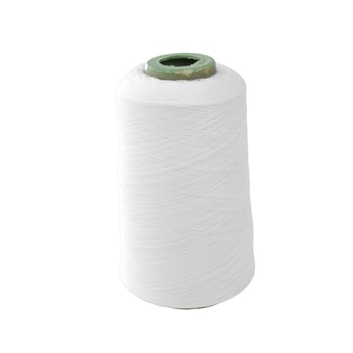 Homoyoyo Polyester Overlocking Thread Cord 150d White Thread for Sewing Machine Quilting