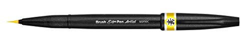 Sing Pen Brush İnce Uçlu Fırça Kalem, Sarı