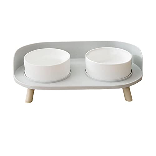 Dan & Dre - Ciotola in ceramica per cani e gatti, protezione per il collo, rimovibile in ceramica per animali domestici, antiscivolo