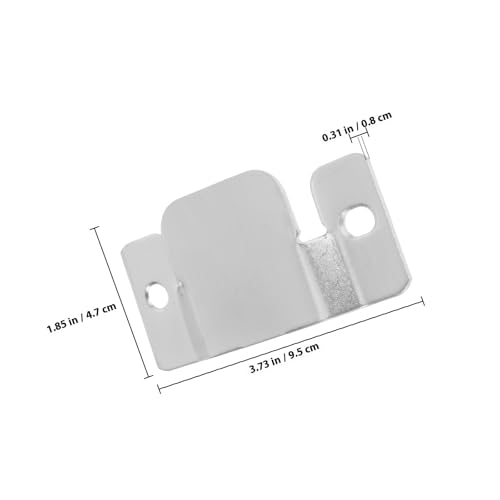 STOBAZA 12個入りステンレス製セクショナルソファコネクタ 金具取り外し可能ネジ付きソファー連結具 ソファのジョイントスナップして理想的な交換用パティオ家具コネクタ [3]