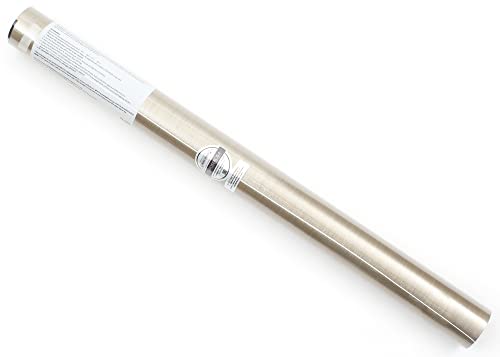 Roserosa Peel And Stick Pvc Faux Metal Self-Adhesive Wallpaper Covering Counter Top Shelf Liner Hair Line (Rm17 : 2.00 Feet X 6.56 Feet) #TOP1