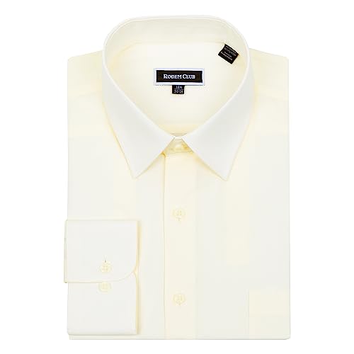 Men's Dress Shirt Regular Fit Long Sleeve Wrinkle-Resistant Business Formal Solid Button Down Shirts with Pocket - Image 4
