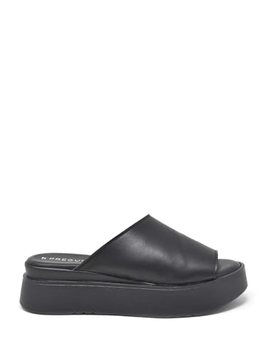 Sandales compensées pour femme Noir 2313011 aux finitions soignées