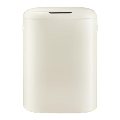 Bote de basura automático GarveeHome 13 gal Blanco crema