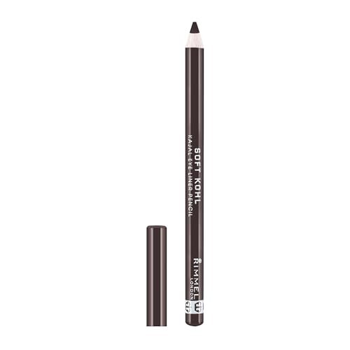 Rimmel Soft Kohl Kajal Professional Eyeliner Pencil, Sable Brown, 1.2g