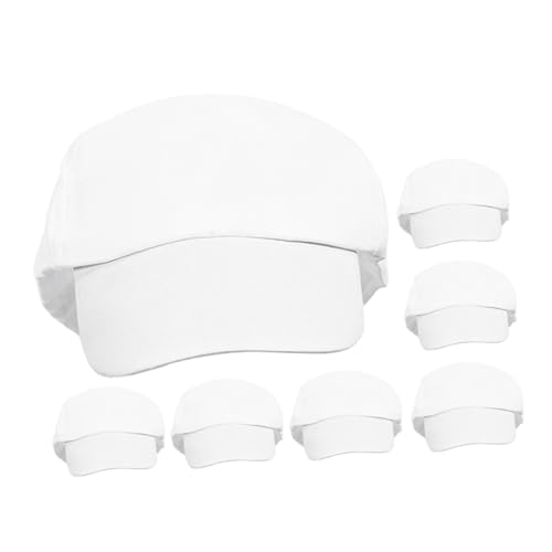 Casquette de baseball blanche en coton léger lot de 7 pour customisation