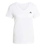 adidas Women’s Workout Essentials V-Neck T-Shirt, White, S