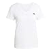 adidas Damen Workout Essentials V-Neck Shirt, White, L
