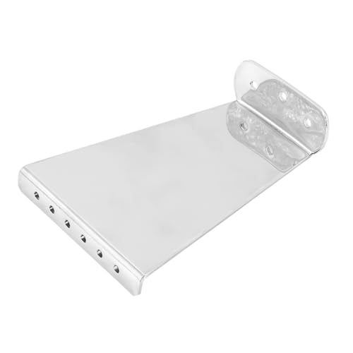HOUDERCO Cordal de 6 Cuerdas de Puente para Guitarra Eléctrica de Jazz Metal Plata Instalación Fácil y Cómoda para Músicos Sofisticados