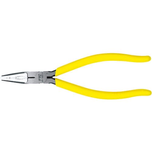 Alicate de Bico Longo Tsunoda RPP-165SC-S com Mandíbulas Macias Substituíveis, 16,5 cm