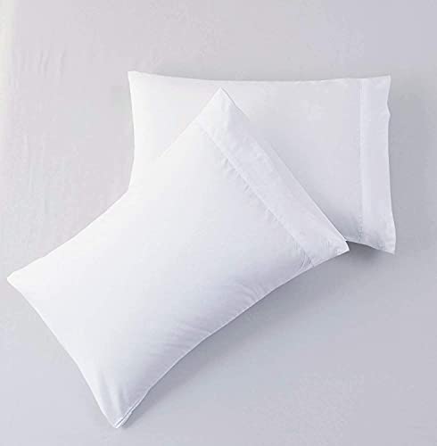 1000 Thread Count 100% Egyptian Cotton Pillow Cases, Set Of 4 Pillowcase, Long-Staple 100% Cotton Breathable, Soft Sateen Weave Bed Pillow Cover, 20 X 40 Inches Pillowcases White King Size #TOP2