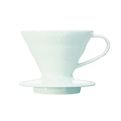 HARIO V60 Größe 01 Keramik-Kaffeemaschine mit Ausgießer, Weiß
