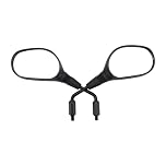 GOOFIT Black Oval Rearview Side 10mm M10 Mirror 360 Degrees Rotation Replacement for DVX400 UTV Moped ATV Scooter Suzuki Large displacement