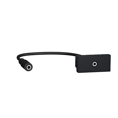 Prise mini jack Schneider NU343354 Unica design anthracite