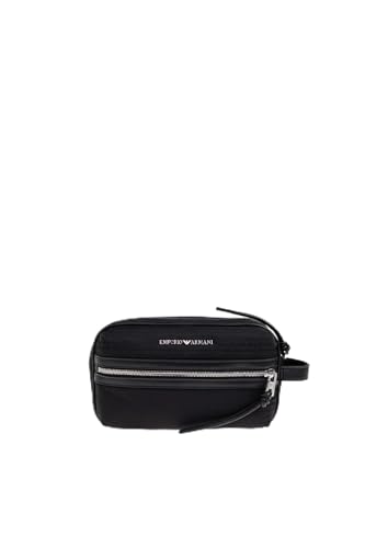 Emporio Armani Bolso con asa para hombre con logotipo EM005401 AF14637 UC001, Negro , Einheitsgröße Emporio Armani Bolso con asa para hombre con logotipo EM005401 AF14637 UC001, Negro , Einheitsgröße