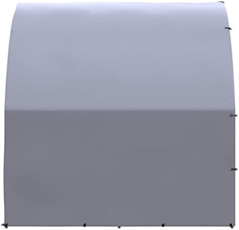 Spacious Galvanized Steel Chicken Coop - Large Outdoor Animal House for Hens, Ducks, Rabbits & Small Pets, Durable Silver Rectangular Hutch, Weatherproof & Secure