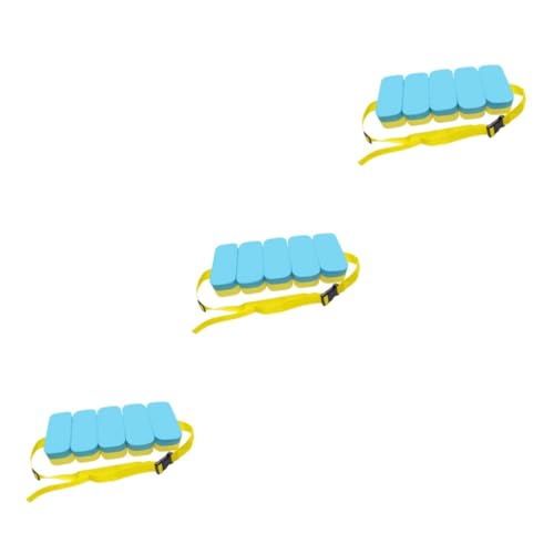 Sosoport 3pcs Swimming Waist Belt Flotation Waist Belt for Adults Kids Swim Adjustable Secure Buckle Durable Training Aid