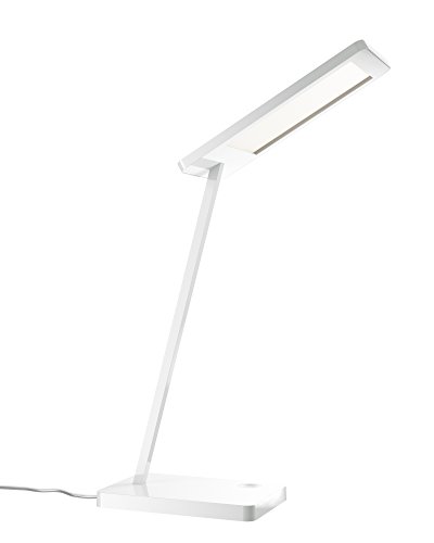 Preisvergleich Produktbild OSRAM LED Schreibtischlampe Silento Tavolo / LED Tischleuchte touch dimmbar / hochwertiges Aluminium in weiß / 6W / warmweiß - 3000K