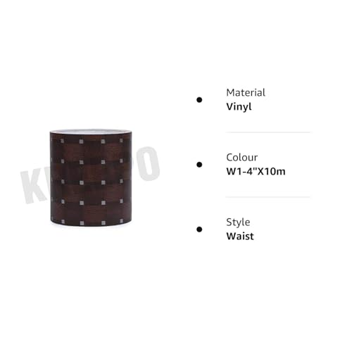 Image of KREEPO Waterproof Waist Line Wall Sticker Self Adhesive Baseboard Wallpaper Border Roll Decals Home Decor Film (Size 4Inch x 10m) (Wood-1)