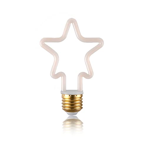 Ampoule LED Edison plastique incassable avec filament flexible étoile à 5 branches