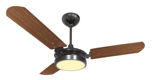 VENTILADOR DE TETO VALEN COM LED BRANCO QUENTE MOTOR GRANDE POTENTE