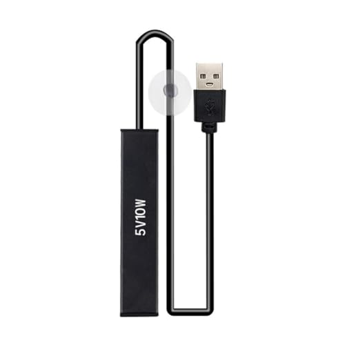 Myhoomowe Mini Calentador de Acuario de 10W con Carga USB para Calentador de Peceras Pequeñas