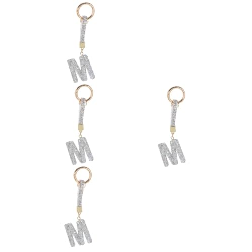 Anneaux porte-clés pendentifs suspendus lettre pour portefeuille