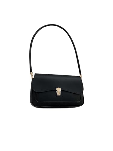 MakeMeChic Women's PU Leather Single Strap Flap Small Square Bag Shoulder Handbags