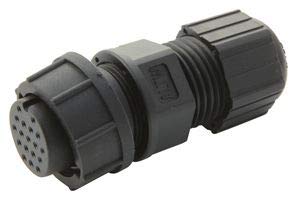 Conector circular, RCPT, 18POS, cable, conectores industriales circulares y especificaciones MIL, cantidad 1 | CU-18BFFA-LL7001